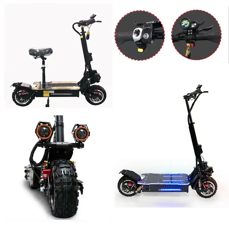 60V3200W Electric Scooter 11 inch Off Road 80KM/H Battery Electric Motor Adult kick e scooter