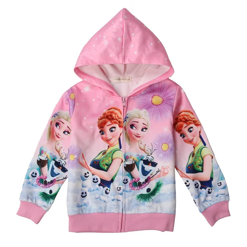 Детские пальто с героями мультфильмов куртки принцессы пальто для маленьких девочек маленькая королева Эльза Белоснежка детская зимняя одежда с длинными рукавами для девочек