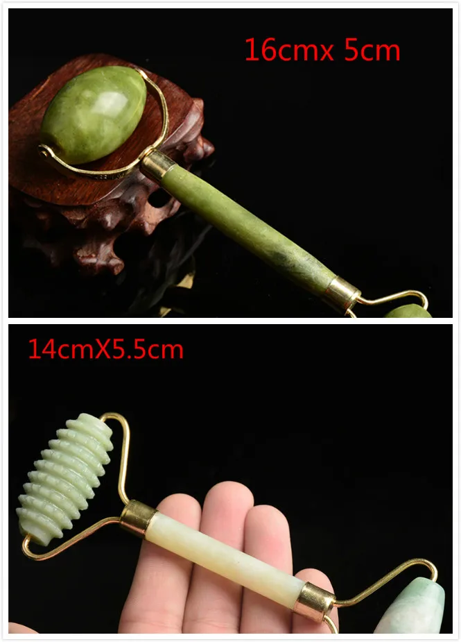 2 вида стилей 1 шт. Горячие Портативный практичное Jade роликовый массаж лица против морщин для лица "здоровое тело голову ногой природа