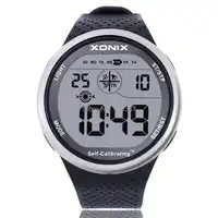 Mens Sports Watches Self Calibrating Digital Watch Waterproof 100m Multifunctional Swim Diver Outdoor Wristwatch