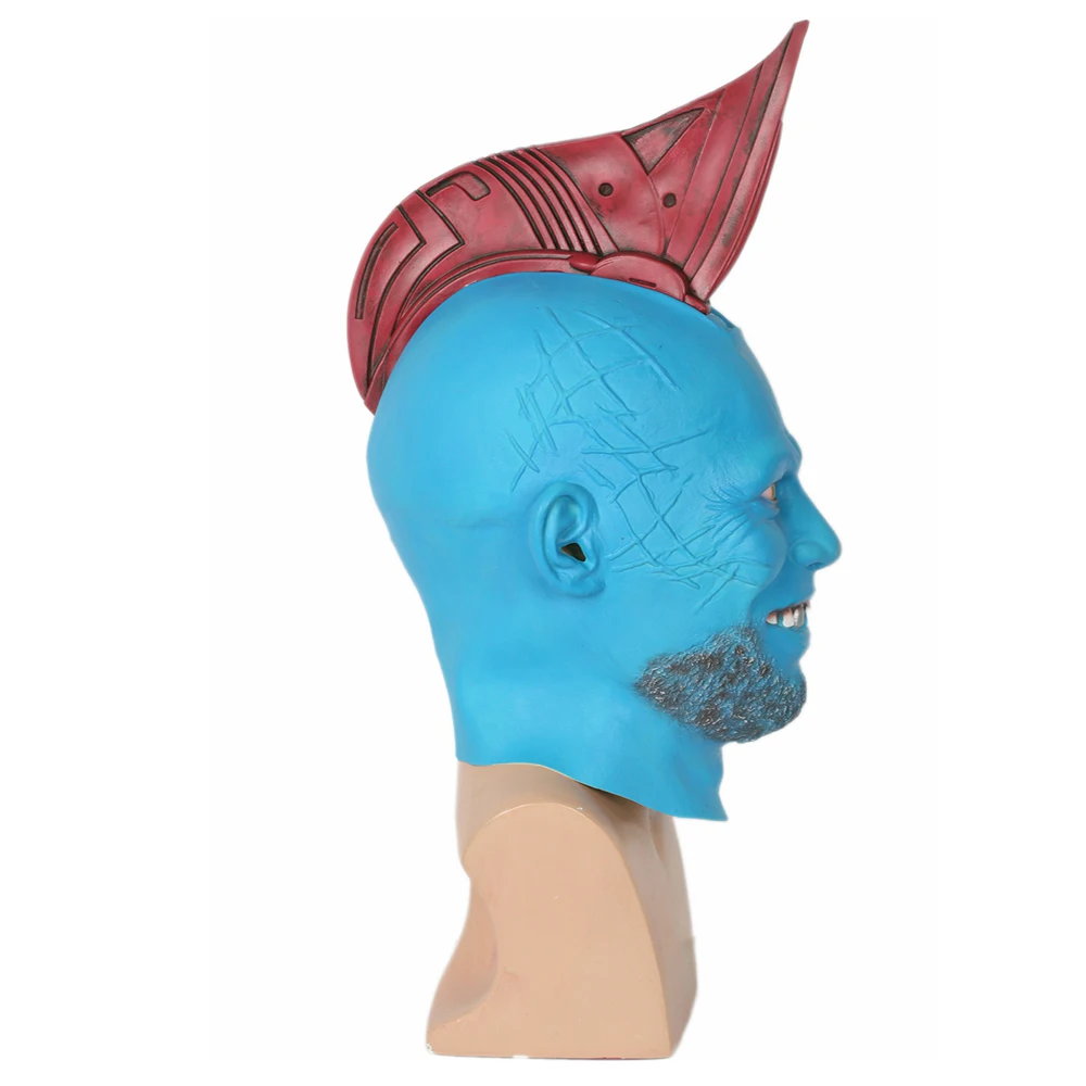 XCOSER стражи Галактики Yondu голова плавник латекс маска фильм косплей шлем на всю