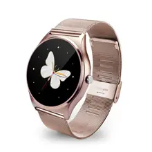 Floveme luxus tragbare smart watch edelstahl smartwatch metall armband männer frauen für iphone android armband