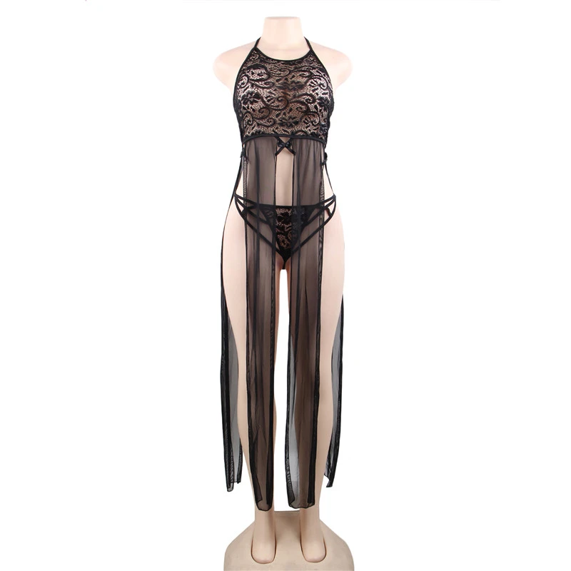Нижнее белье размера плюс сексуальное эротическое Babydoll женские открытые