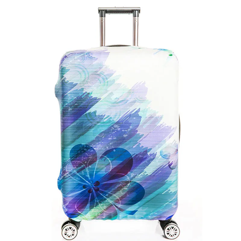 Толстый S/M/L/XL эластичный чехол для чемодана, модный защитный рукав для чемодана, сумки на колесиках, чехол для 1"~ 32" пыли, аксессуары для путешествий - Цвет: 36
