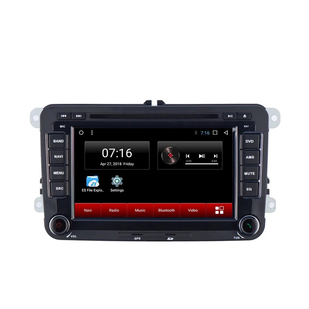 " Android 8,1 автомобильный аудио gps навигатор с Carplay и Android авто для Volkswagen/Passat/POLO/GOLF/Skoda/Seat/Leon