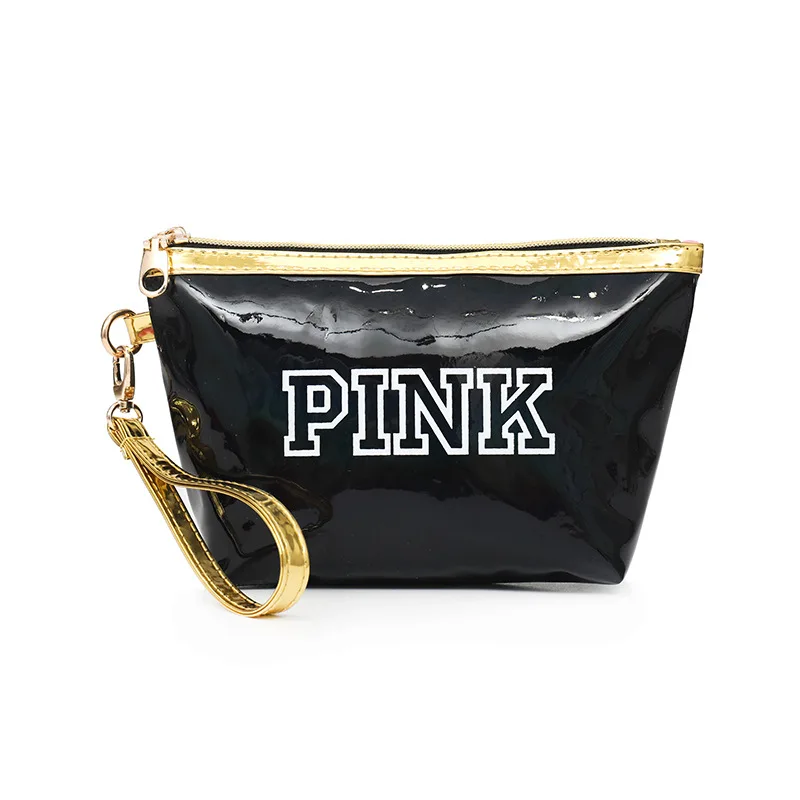

Hot-selling Fashion GIRL PINK MAKEUP BAG vs love pink handbag pink large capacity handbag printing letter Leisure zipper bag