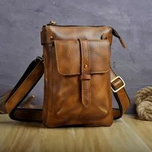 Модная качественная кожаная многофункциональная Повседневная поясная сумка через плечо сумка-портфель сумка-мессенджер набедренная сумка поясная сумка 8711lb