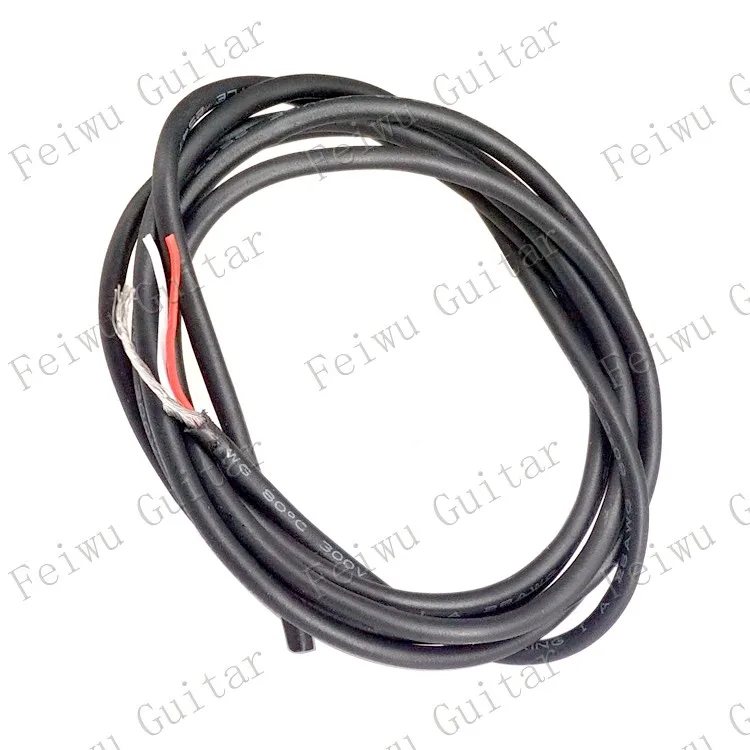 1 Meter Electric Bass Guitar Pickup Hookup 2 Core Shielded Cable / Guitar Pots Hookup 2 Core& Earth Wire