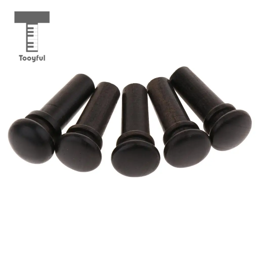 5pcs Blackwood Endpin/10pcs Square Wood Block For Violin Luthier Supply