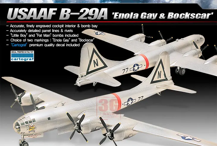 1/72 B-29A Super Air крепость куртка-бомбер собирает самолета 12528