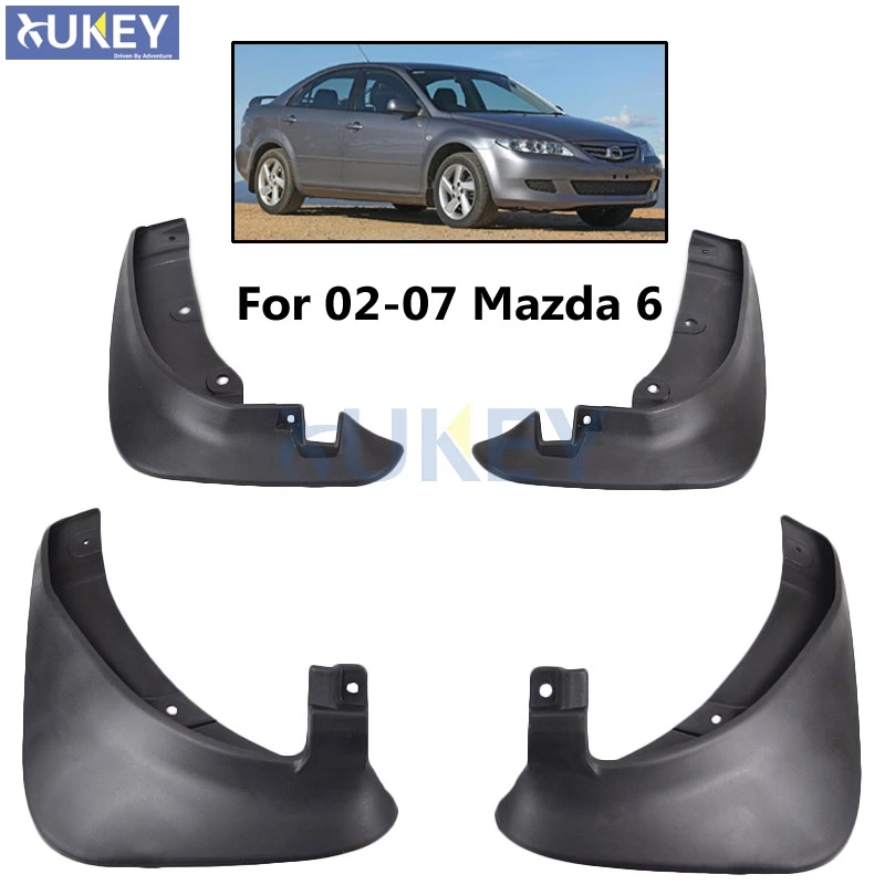 A-Premium Splash Guards Mud Flaps Mudflaps Replacement for Mazda 6 2003-2005 Sedan 4-PC Set