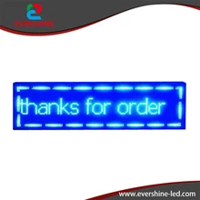 P10 синий цвет цифровой светодиодный прокрутки магазин знак/электронный экран/светодиодный знак дисплей 2 года гарантии