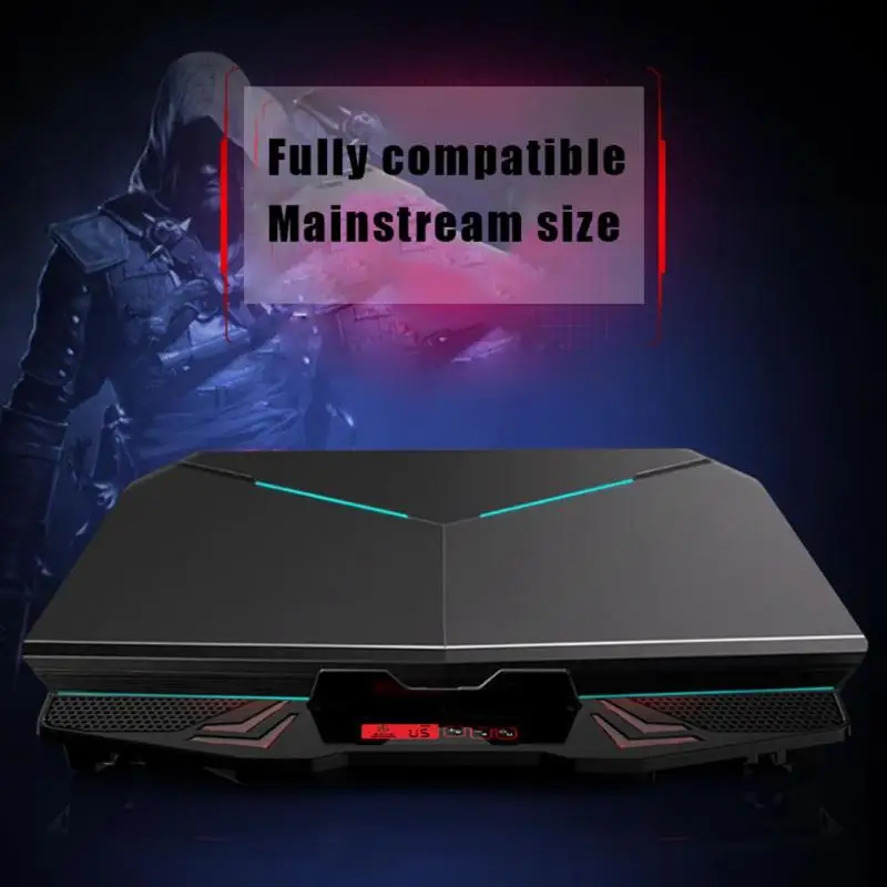 Игровой кулер для ноутбука ICE COOREL K5 2 USB 5 охлаждающих вентиляторов общего/сенсорного типа с usb-кабелем для macbook air/pro