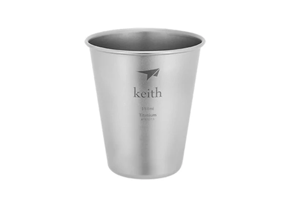 

Keith Titanium Water Drinking Coffee Beer Tea Cup Mug Tumbler Picnic 42g 350ml Ti9001 / Free shipping