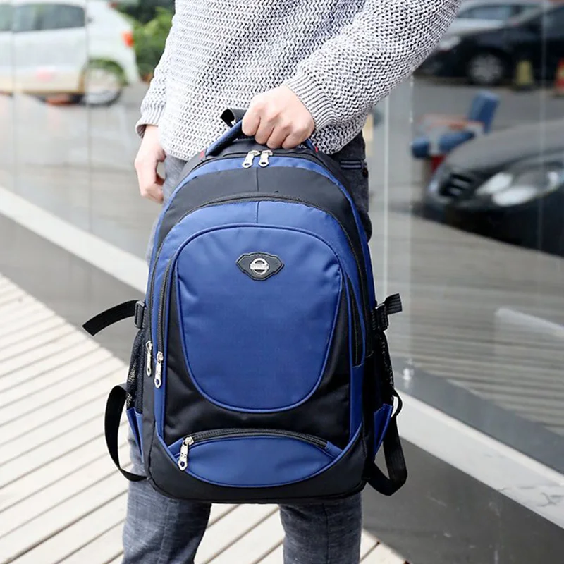 

Brand Laptop Backpack Men's Travel Bags 2019 Multifunction Rucksack Waterproof Oxford Black School Backpacks Teenagers Female