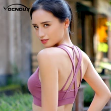 Осень женский задний крест дышащий спортивный бюстгальтер нижнее белье женский Быстросохнущий бюстгальтер для йоги лифчик для бега и для фитнеса