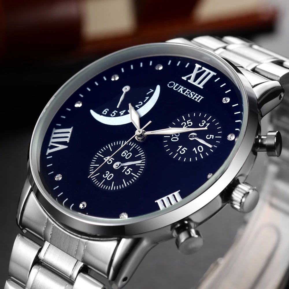 

OUKESHI Super-thin Men Watch Fashion Steel Quartz-Watches Boutique Sport Male Wristwatch Hot Sale Casual Clock Dropshipping 2017