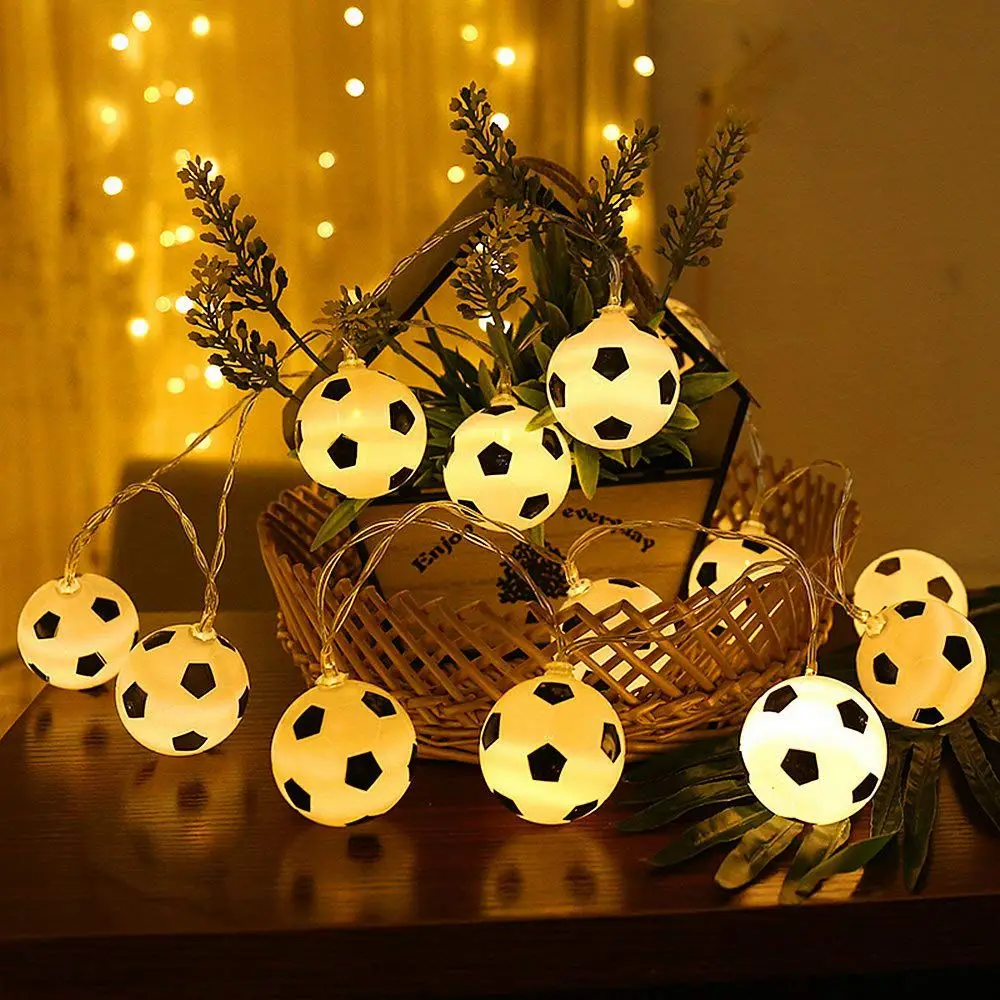 String Light 20LEDs Football Decoration Modern World Decor Lighting