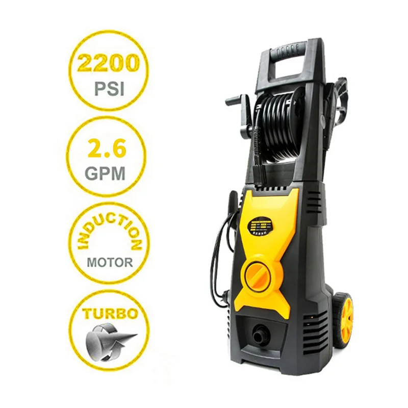 

POHIR 2320 PSI 2.6 GPM Pressure Washer Garden Cleaning Machine Car Wash High Pressure Cleaner Car with EMA Induction Motor
