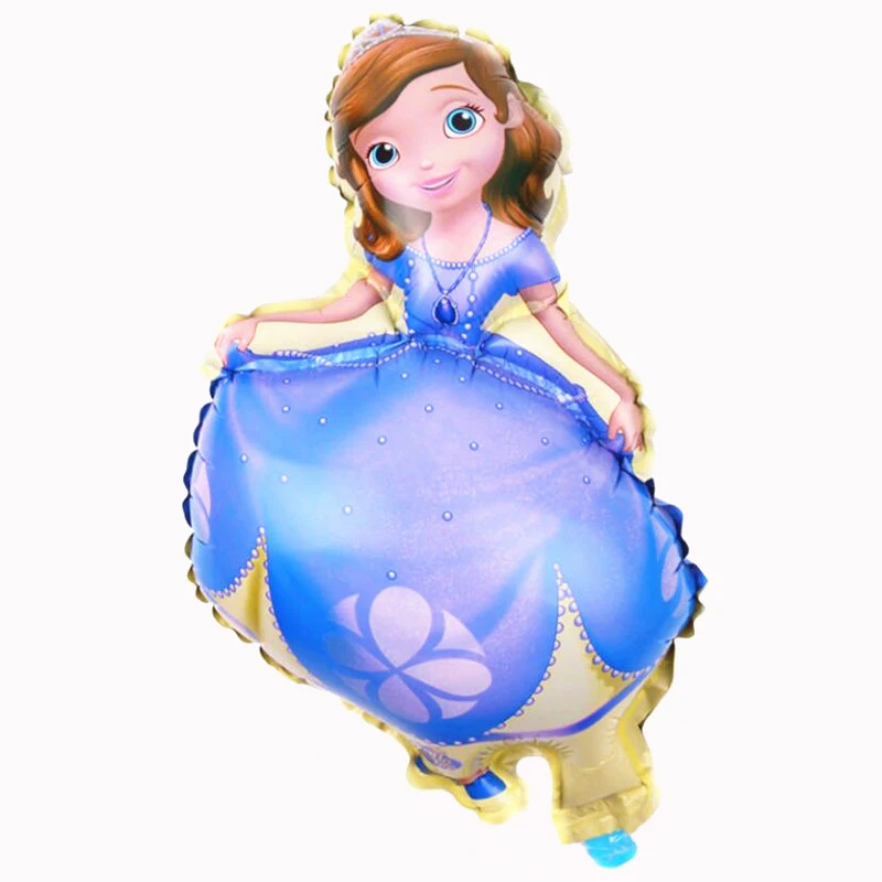 1 шт. Мультяшные мини-вечерние воздушные шары принцессы, красивые воздушные шары из фольги, белоснежные воздушные шары Рапунцель на день рождения