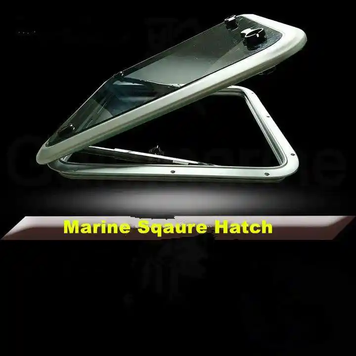 500*500mm Square Marine Grade Nylon Boat Deck Hatch Window With