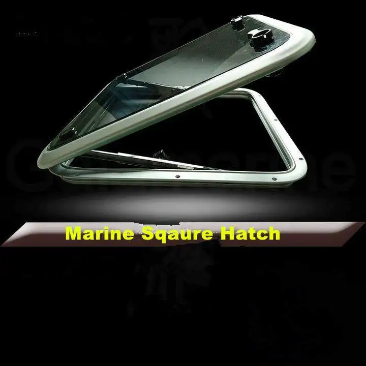 

Aluminum Square Deck Hatch Window With Tempered Glass For Marine Boat Yacht