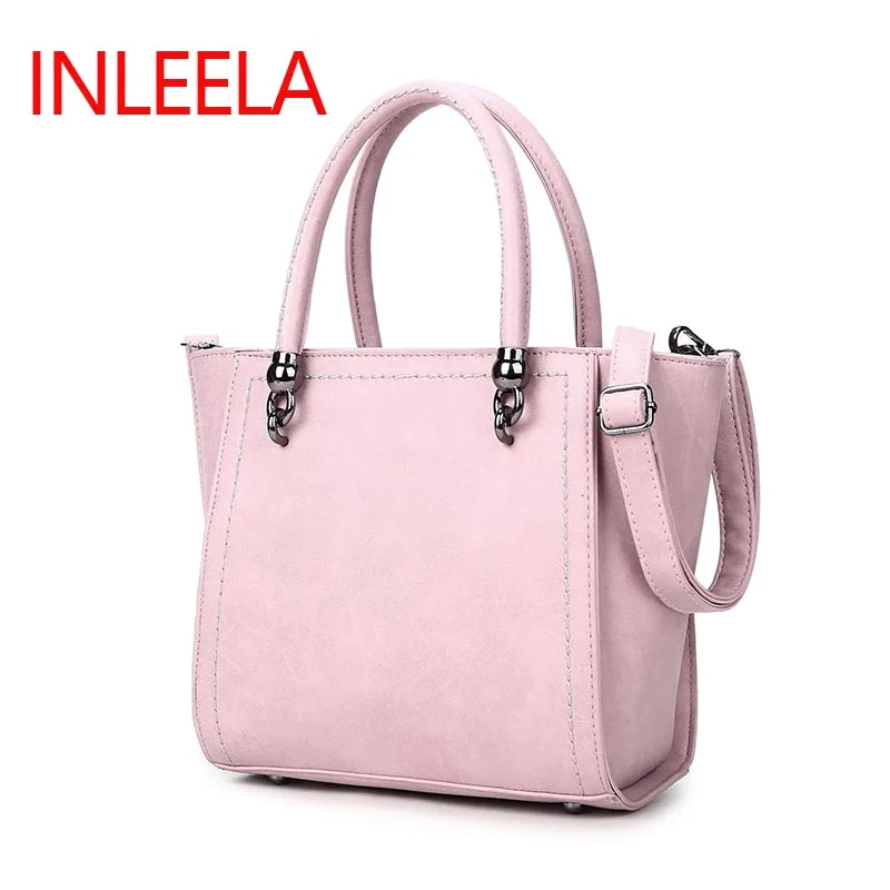 INLEELA  Nubuck Leather  Women Handbag Fashion Women Shoulder Bag High Quality Women Messenger Bag Medium Women Tote Bag