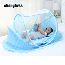 Пользующийся спросом Портативный Детская противомоскитная сетка, складная 0-3 месяцев детская спальная кроватка, 2 цвета хорошего качества детский тент кровать, bebek cibinlik