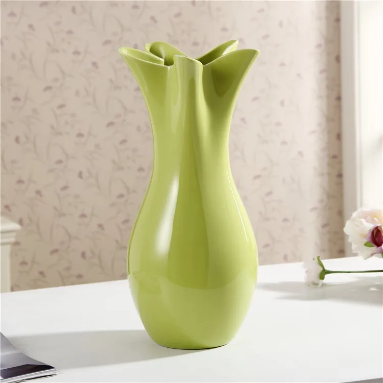 White Green Ceramic Vase Ornaments Home Furnishing Flower White Green Ceramic Vase Ornaments Home Furnishing Flower Decorations Creative Fashion Livingroom Desk Decoration In Vases From Garden On