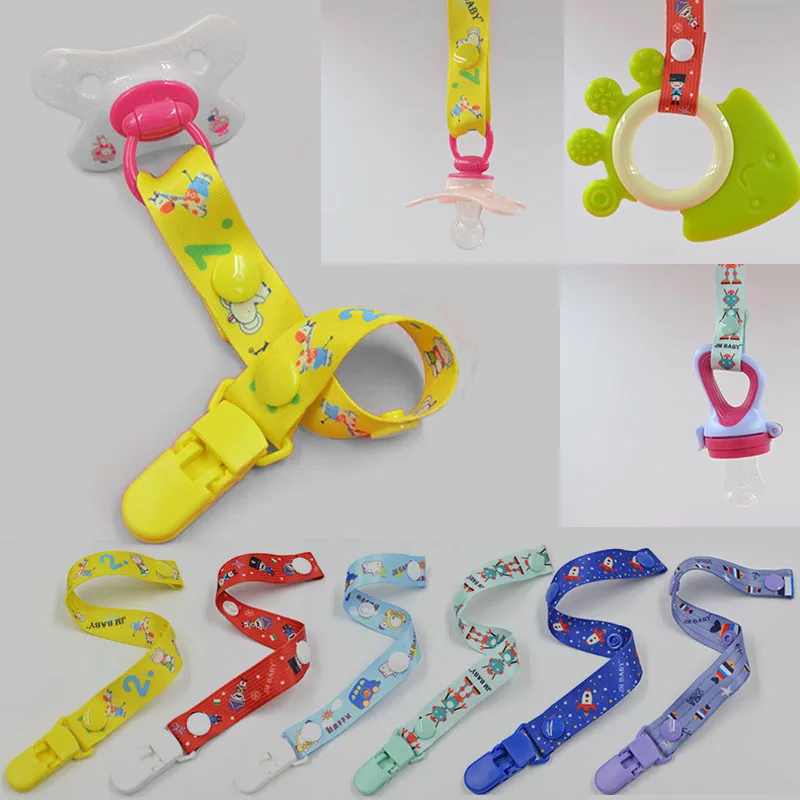 2018 Baby Pacifier Clip Chain Ribbon Dummy Holder Soother Pacifier