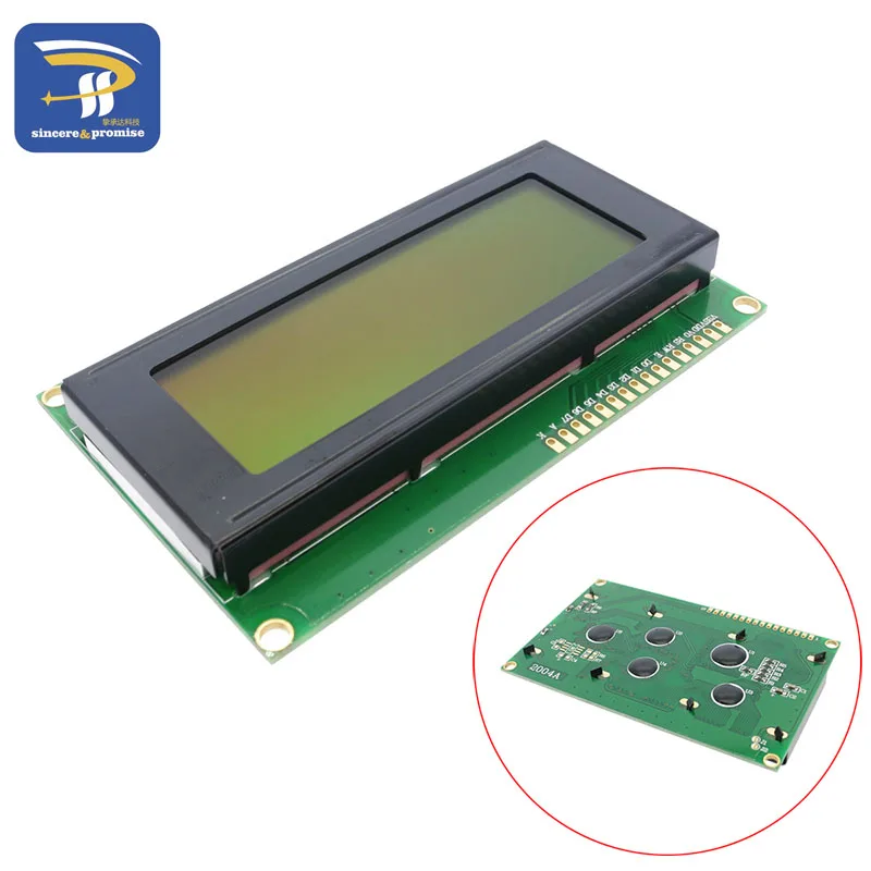 1 шт. ЖК плата 2004 20*4 lcd 20X4 5 V желто зеленый экран дисплей модуль для arduino|lcd module|lcd