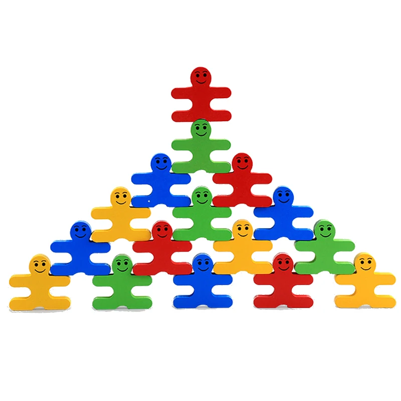 Montessori Toys Educational Wooden Toys for Children Early Learning Cartoon Balance Villain Blocks Exercise Kids Brain 16PCS/lot Montessori Toys Educational Wooden Toys for Children Early Learning Cartoon Balance Villain Blocks Exercise Kids Brain 16PCS/lot