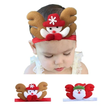 

1PCS Baby Headband Christmas Cute Toddler Infant hair headbands Cartoon Santa Claus Baby Hair Accessories