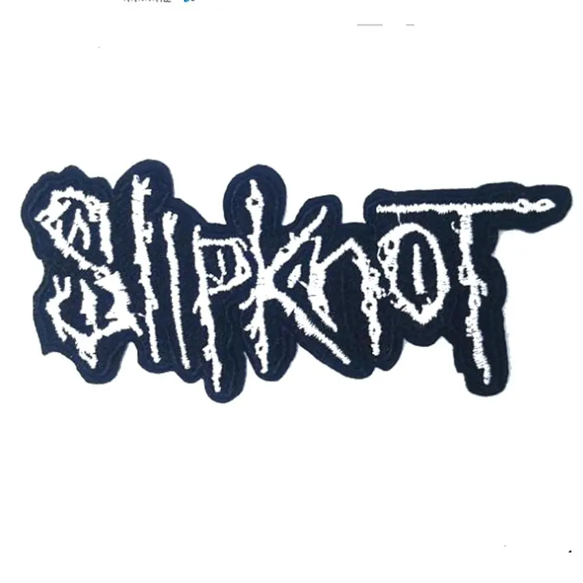 

1Pcs SlipKnot Logo Music Band Embroidered IRON ON and SEW ON Patch Rock Punk Heavy Metal patchwork accessories clothes