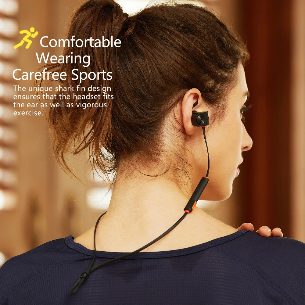 Waterproof Bluetooth Headphones Long Battery Working Wireless Sport Headset Dual Battery Music Stereo Headphones For iPhone X 8