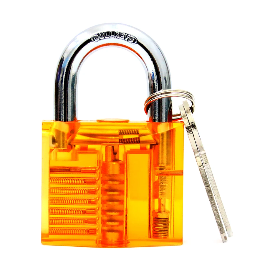 

Orange Color Cutaway Practice Padlock Lock Training Skill for Locksmith beginner