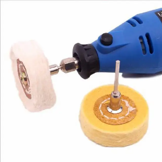 T Style Polish Buffing Wheel Grinding Head Cloth Dremel Wheel Grinder