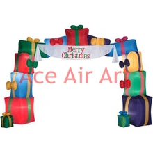3m archway Christmas inflatable with gifts for merry Christmas