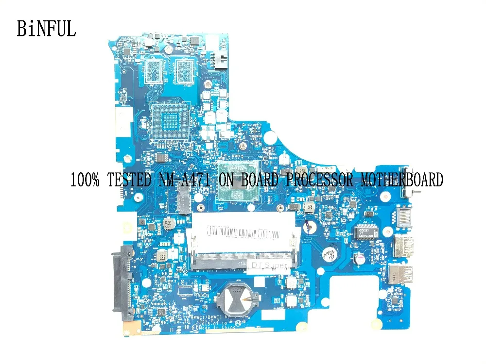 BiNFUL обещала BMWC1/BMWC2 NM-A471 материнская плата для ноутбука LENOVO 300-15IBR ноутбук на плате cpu N3060