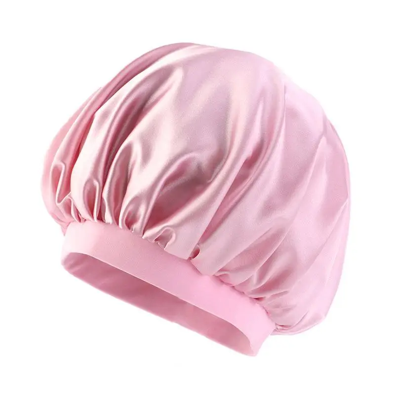 05 Pink Женская кепка, шапка для ночного сна, Арабская шапка для выпадения волос, головной убор, Исламская широкая эластичная шляпа, женские шапки, шапка бини, мусульманская, 35 см - Цвет: 05 Pink