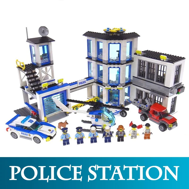 

City Series 02020 965pcs The New Police Station Model Building Blocks Compatible LegoINGLYS 60141 Bricks Toys Gift For Boy