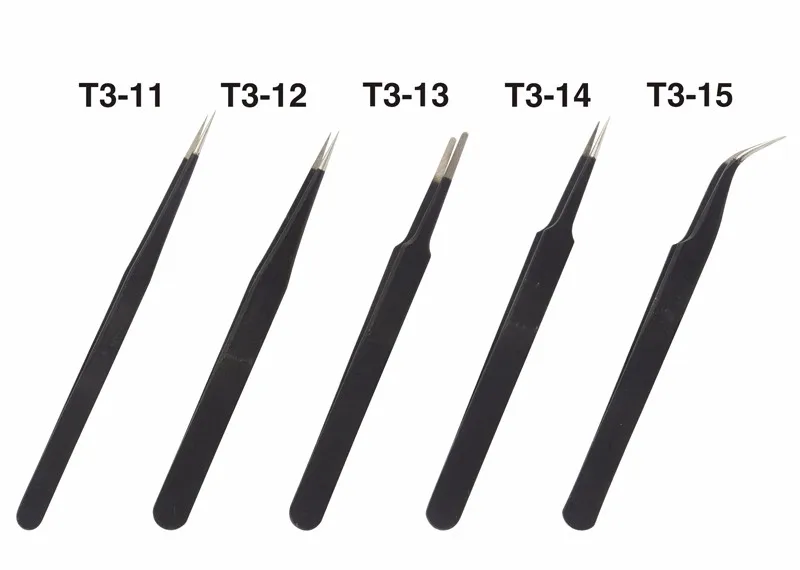 Прецизионный Антистатический пинцет Pinzette прямой Изогнутый пинцет ESD электронный ремонт ручные инструменты