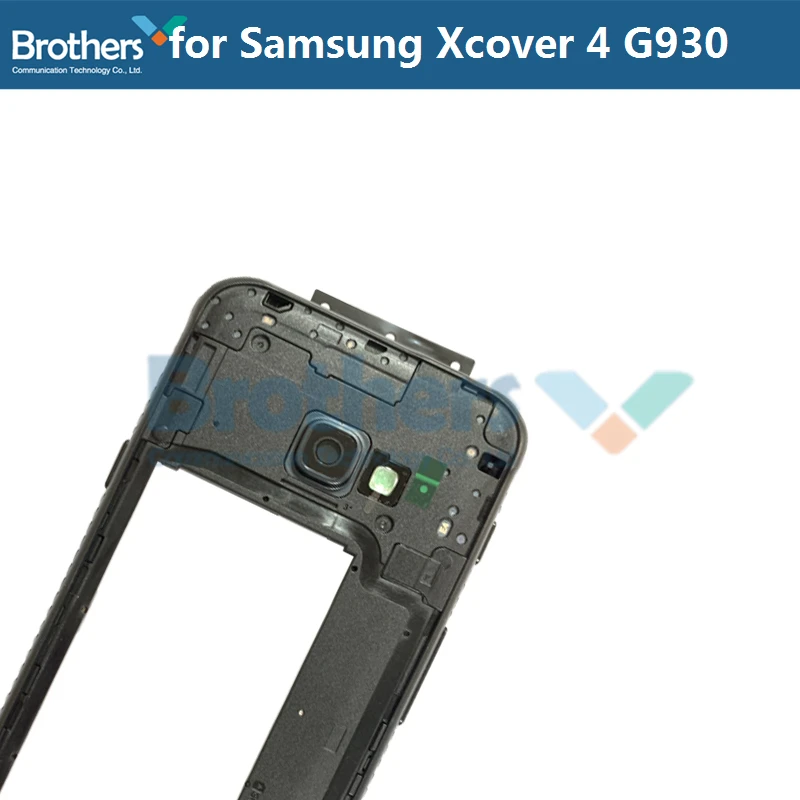 Полный корпус для samsung Galaxy Xcover 4 G390 средняя рамка с кнопками для объектива камеры для samsung G930 задний Чехол