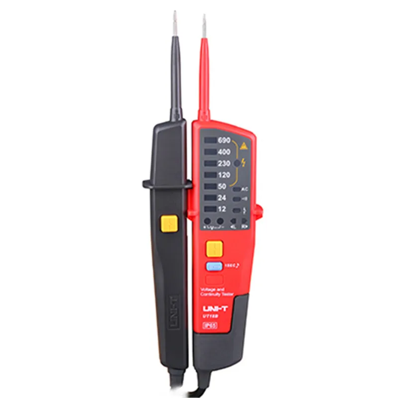 

UNI-T Voltage Detector UT18B Digital Auto Range Voltage Meter with RCD Test LED Indication Date Hold Portable Voltage Tester