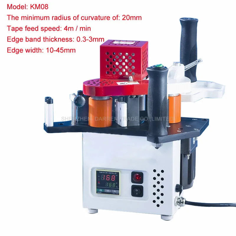 Версия небольшой single-ручная машинка для герметизации KM08 песня прямые запечатывающее устройство 110 V/220 V 1 шт