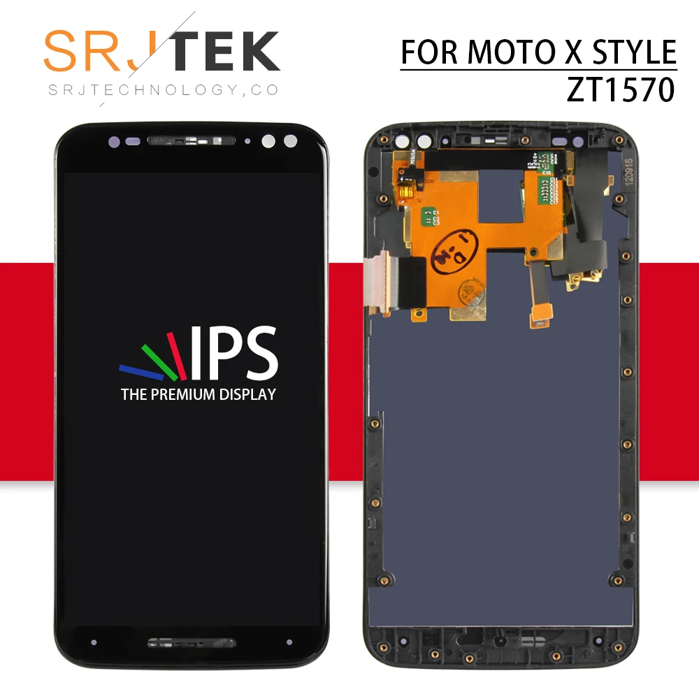 

For Motorola Moto X Style X Pure LCD Display Touch Screen Digitizer Full Assembly With Frame x3s X3 style XT1570 XT1575 XT1572