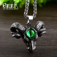 Beier 316L нержавеющая сталь викинга козла Мужская подвеска ожерелье Скандинавская религия символ голова Овцы кулон высокое качество ювелирные изделия