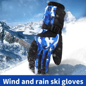 

Vehemo Motorcycle Gloves Outdoor Waterproof Gloves Motorcycle Winter for Hiking Ski Riding Keep Warm