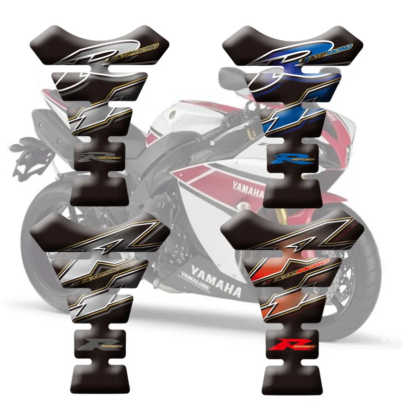 Наклейка для мотоцикла s Высокое качество наклейка на топливный бак Fishbone защитные Наклейки 3D накладка на бак для Yamaha YZF R1 R6