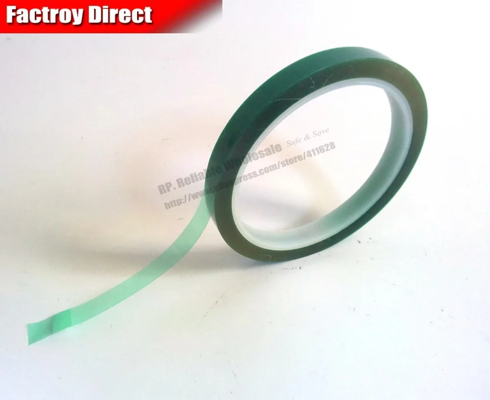 

Promot (33M/roll 0.06mm Thick) 2pcs 3mm or 4mm/5mm Green PET Film High Temperature Resist, Powder Coating, Plating Masking Tapes